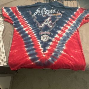 Vintage Atlanta Braves tie dye shirt rare